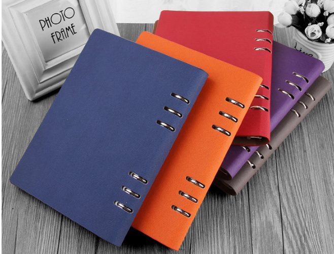 Loose-leaf notepad business notebook stationery custom A5 loose-leaf this 6 hole leather diary wholesale thumbnail