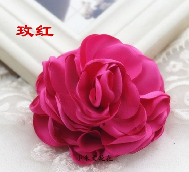 Manufacturers direct sales to custom Korean version DIY chiffon handmade flower bride bouquet shoes flower corsage decorative accessories small fresh chiffon lace
