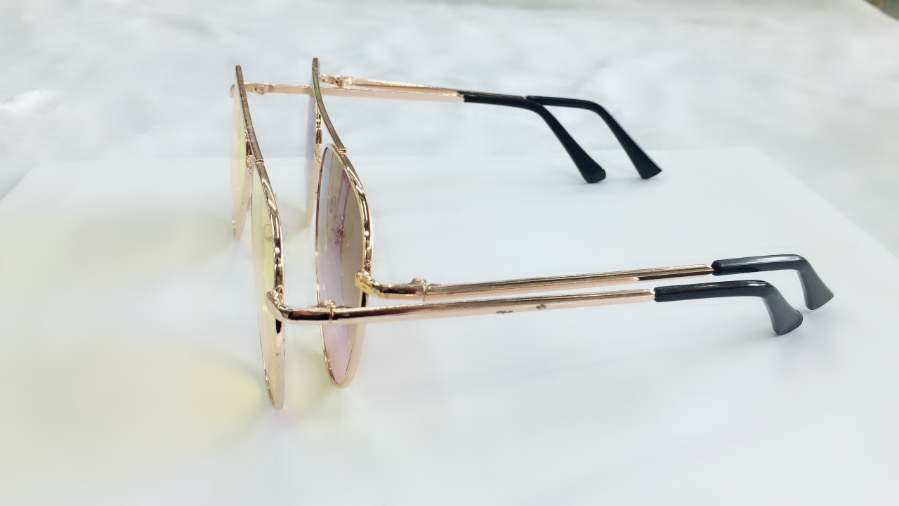 Street style retro metal frame aviator sunglasses for women, ins Harajuku style sunglasses for men and women, internet-famous street style sunglasses 007 Specification image