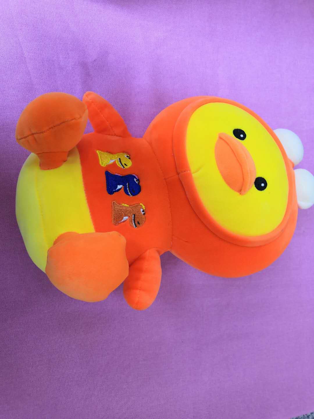 50 cm cosmetic duck dinosaur printed plush toy manufacturer wholesale