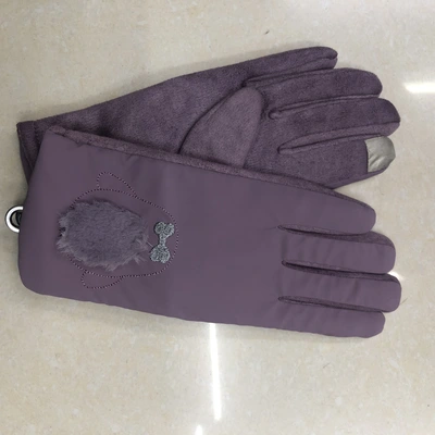Women's Gloves Can Touch Screen In Winter With Wool Thickened Warm, Windproof, Waterproof And Cold Leather Gloves Outdoor Cycling Motorcycle