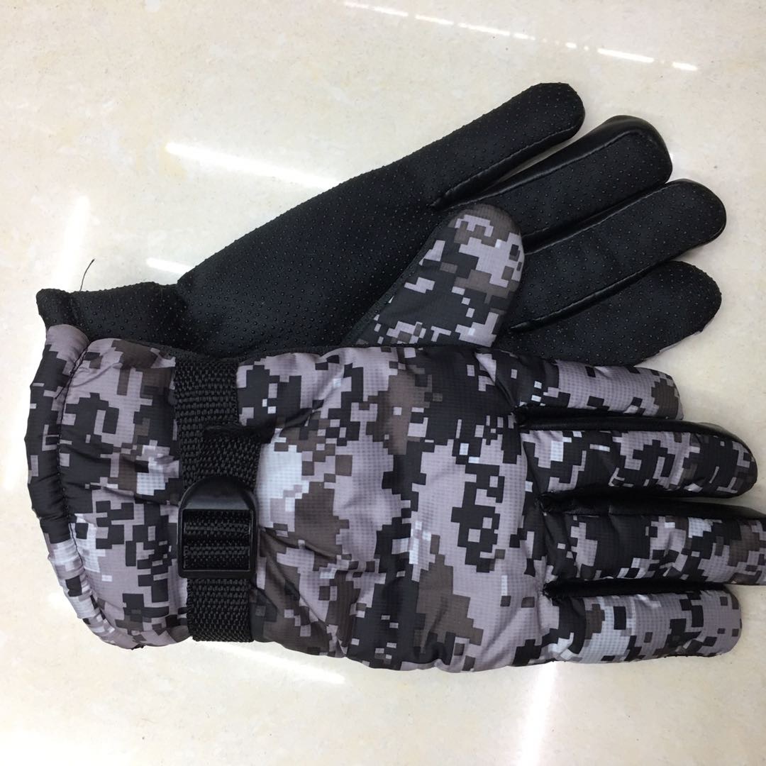 Warm gloves, men's winter thickened waterproof and windproof cotton gloves, Korean version outdoor cycling and skiing gloves