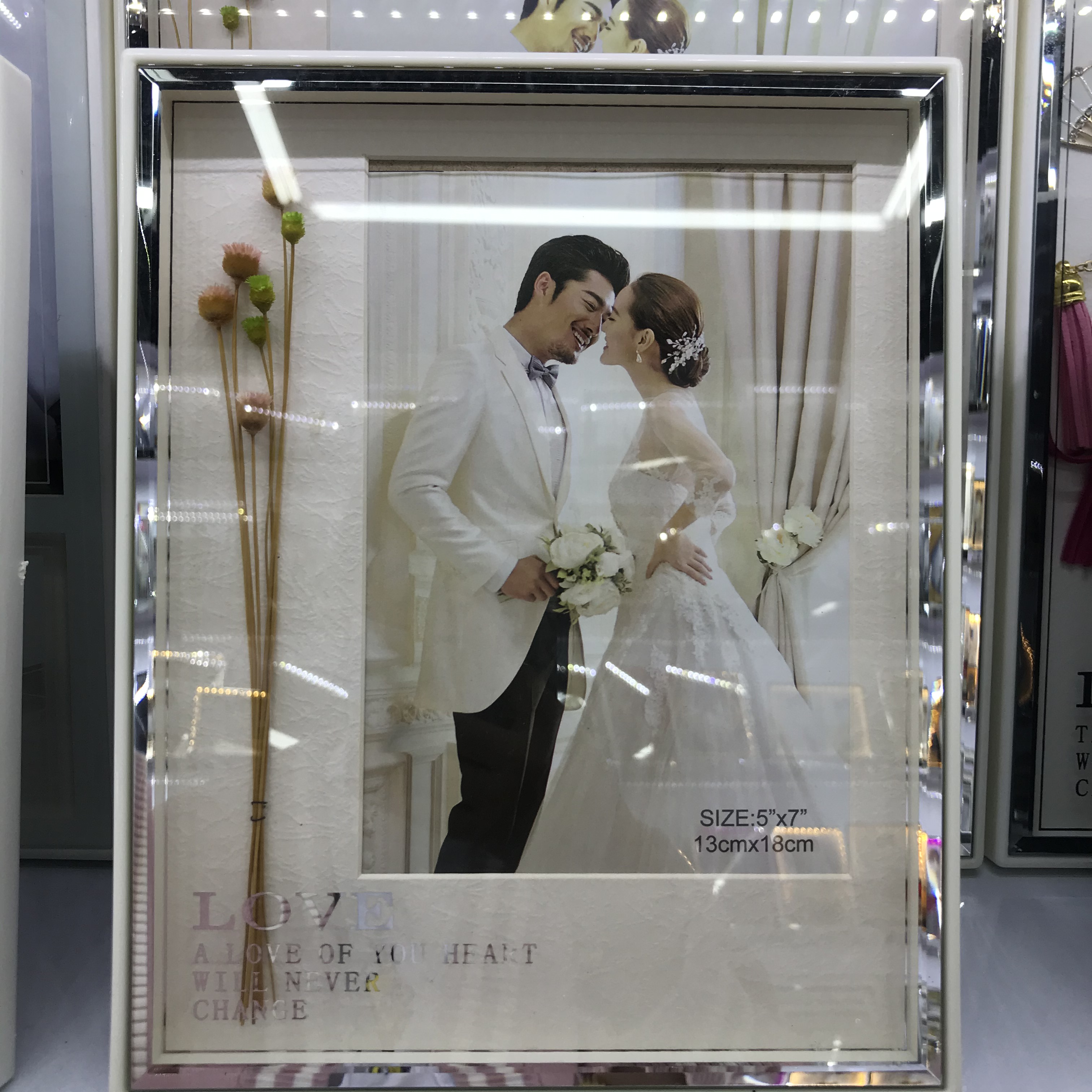 摆台7寸洗照片立体中空相框diy标本框婚纱照宝宝照相框