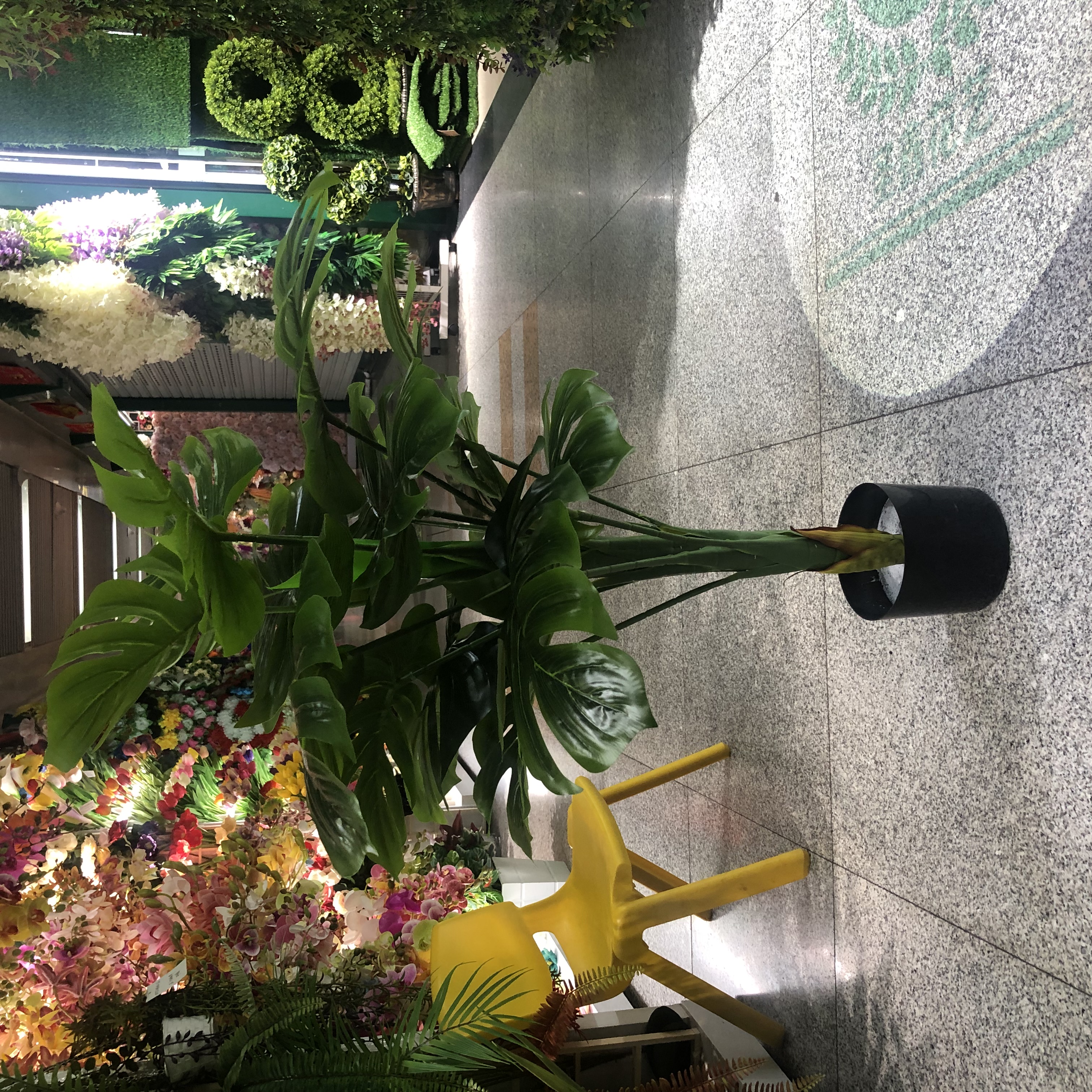 绿植仿真植物装饰龟背叶盆景竹假盆栽大型室内家居摆设花