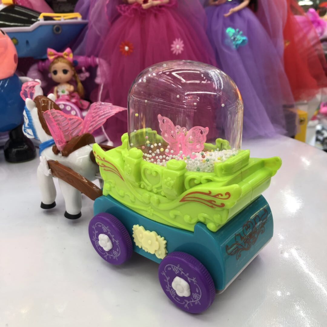 Play house, dream carriage, girl, doll, princess, electric, walking, unicorn toys Specification image