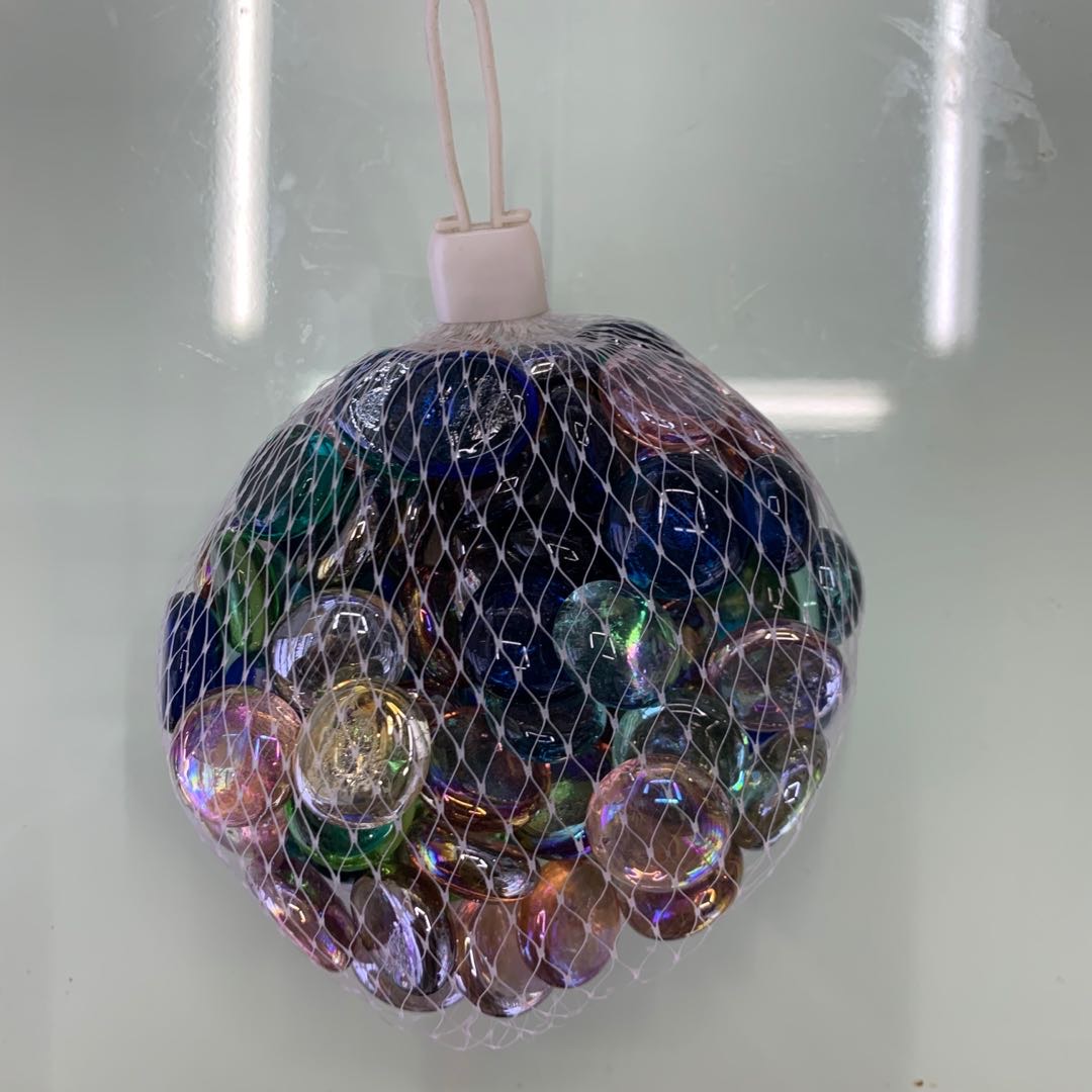 混彩色玻璃石玻璃珠水晶珠鱼缸造景装饰品