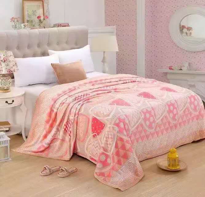 2021 New Factory Direct Sales Beautiful Printed Double-Sided Farai Fleece Blanket 200*230 Specification drawing