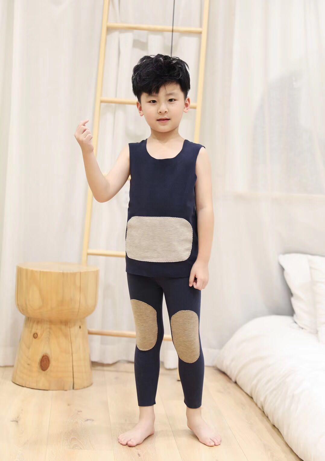 Thickened and fleece cotton pants for children's outer wear, Northeast winter style warm pants, large size