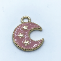 DIY alloy decorative pendant, accessory, moon metal small pendant