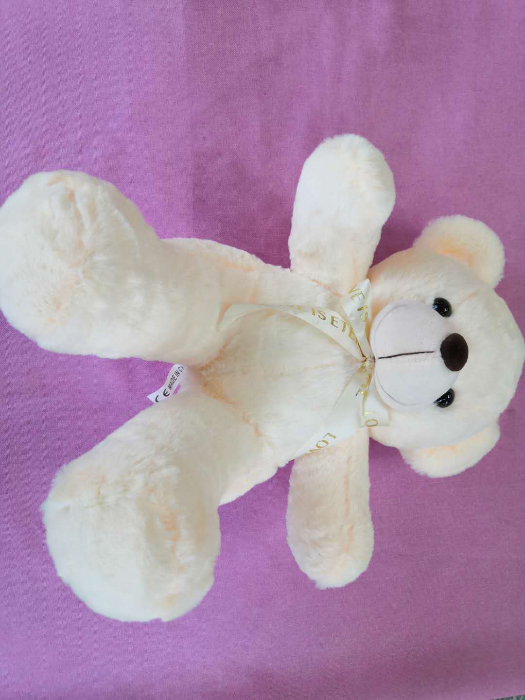 30 cm Yali velvet bow tie bear doll stuffed toy manufacturer wholesale thumbnail