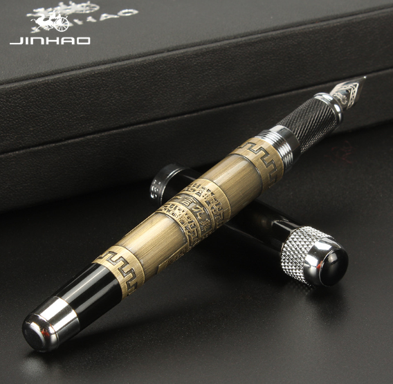 189 Iridium Gold Pattern Pen For Men And Women Business Signature Finance Office Gift Pen details Picture