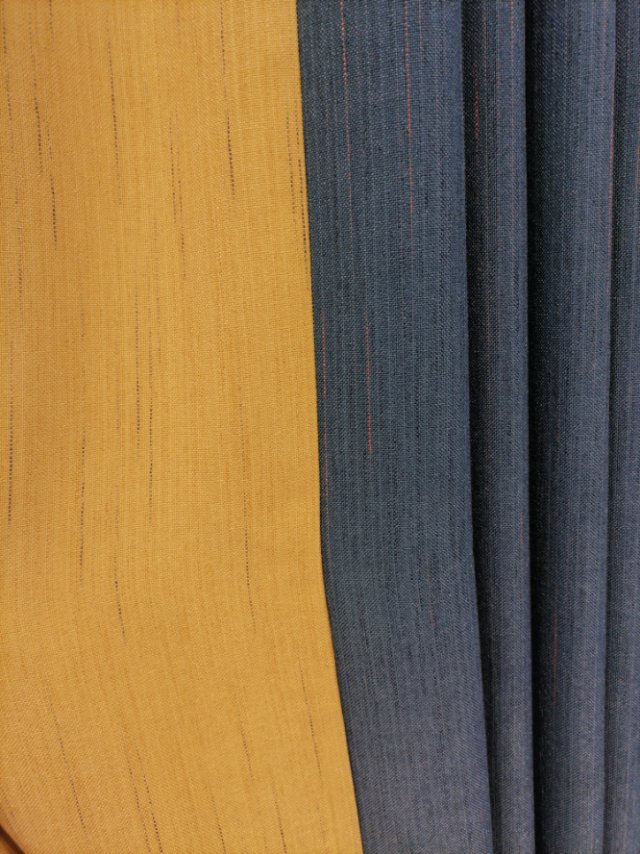 Meteor hemp thickened shading curtain fabric finished pure color simple wind living room custom details Picture