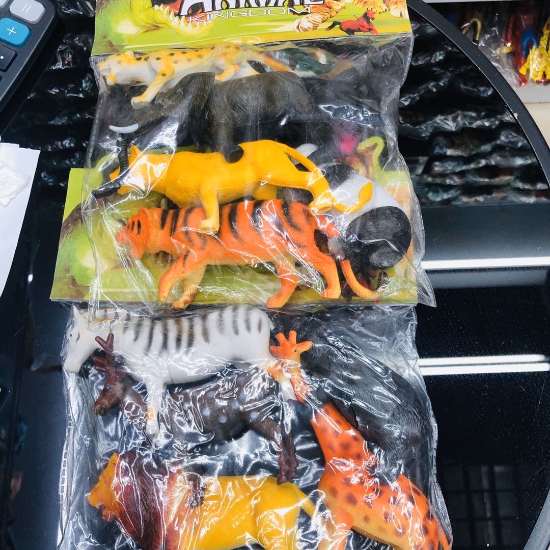 弹胶森林动物弹胶长颈鹿羚羊