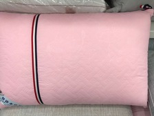 粉色英伦印花超柔弹性健康高回弹水洗枕一对
