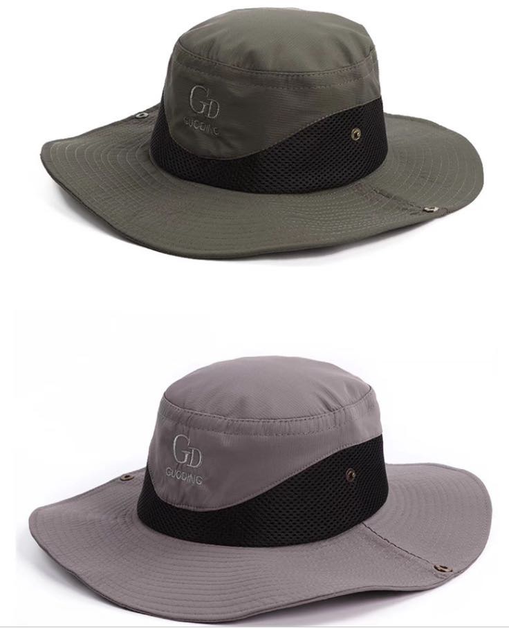 户外钓鱼登山帽子男士夏天遮阳帽沙滩防晒帽太阳帽夏季渔夫帽男产品图