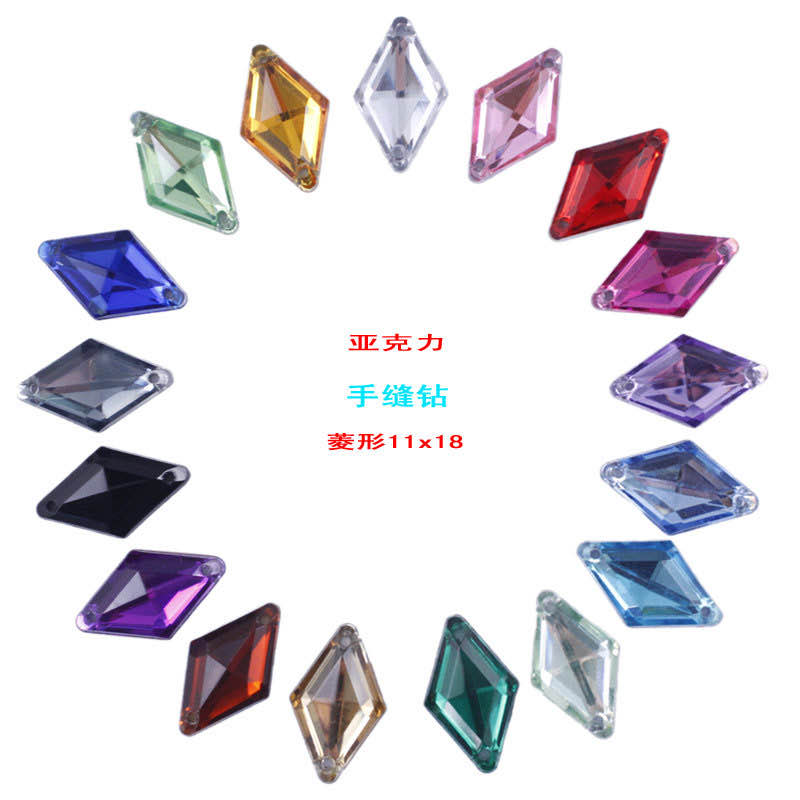 Specification: Rhombus 11x18mm Color: Red, white Specification image