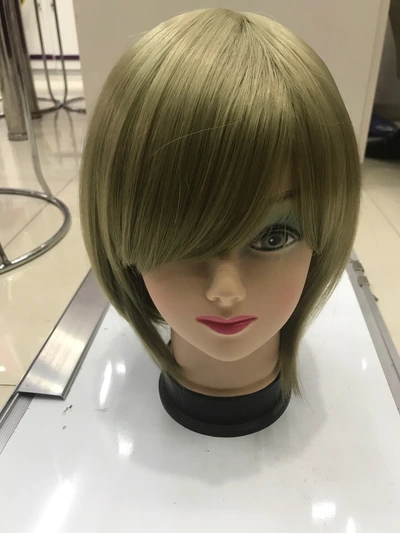 Wig Magic Bob Short Hair Full Wig Female Short Hair Medium Long Hair True Net Red Natural Full Head Set Human Hair Hair Collarbone Hair Round Face Wig Set