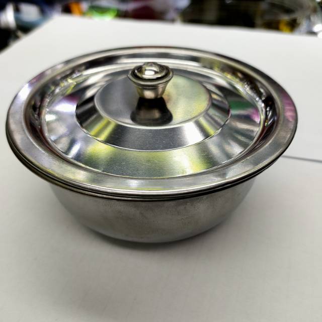 Thickened Stainless Steel Basin Round Soup Basin With Lid Food Basin Children's Meal Basin Large Soup Bowl And Basin Bucket Small Pot