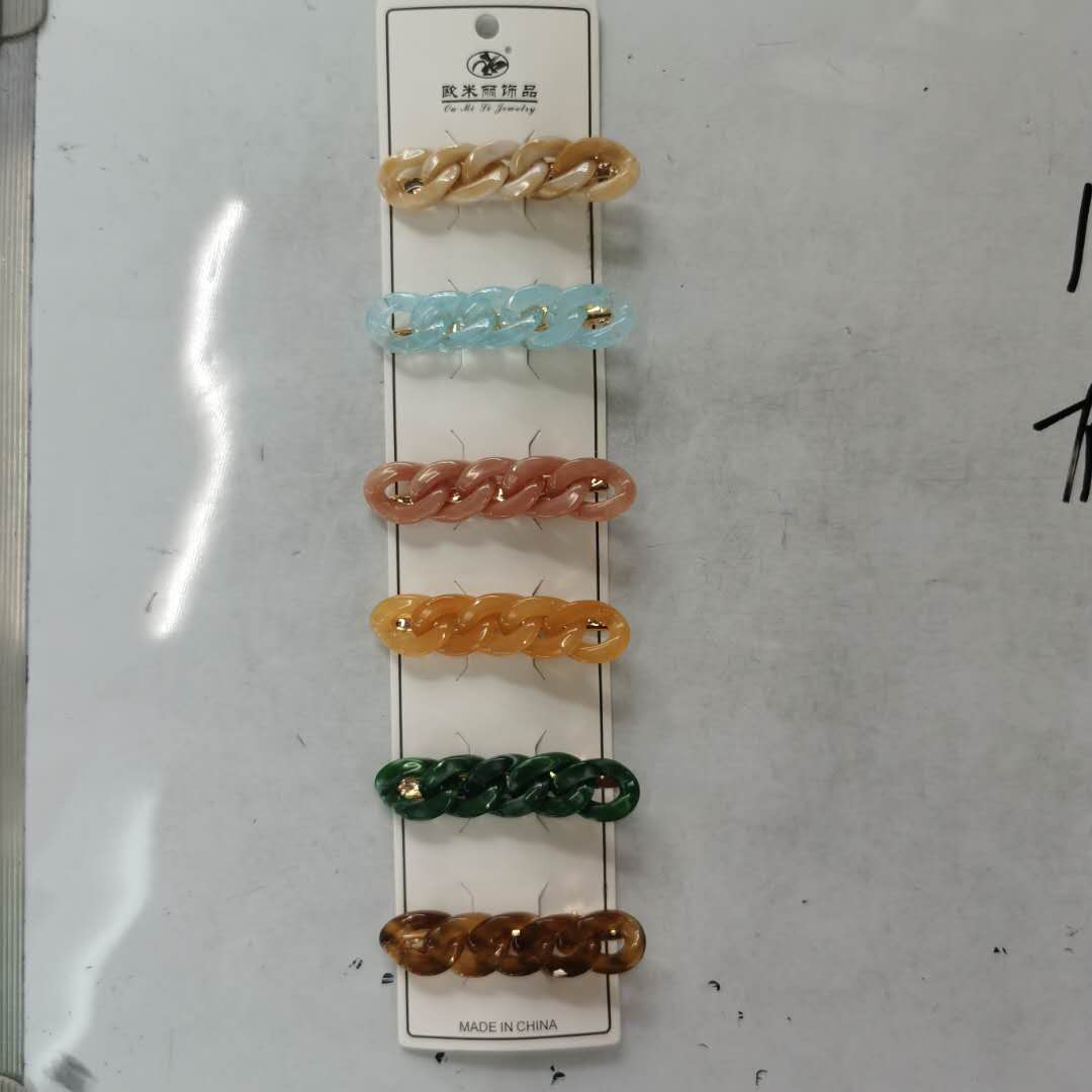 Korean-style fashionable ladies' versatile hairpin plastic acrylic headband details Picture