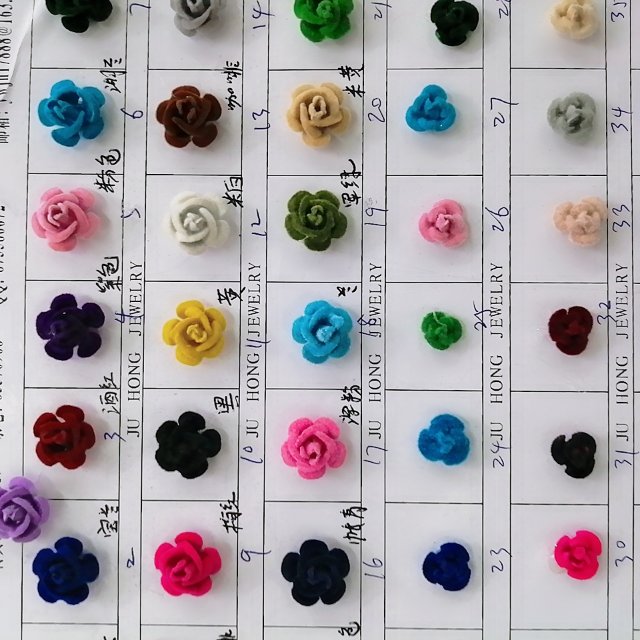DIY electroplated rose jewelry and clothing accessories details Picture