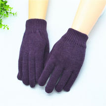 男女手套秋冬季保暖成人服饰毛线针织手套五指提花魔术手套