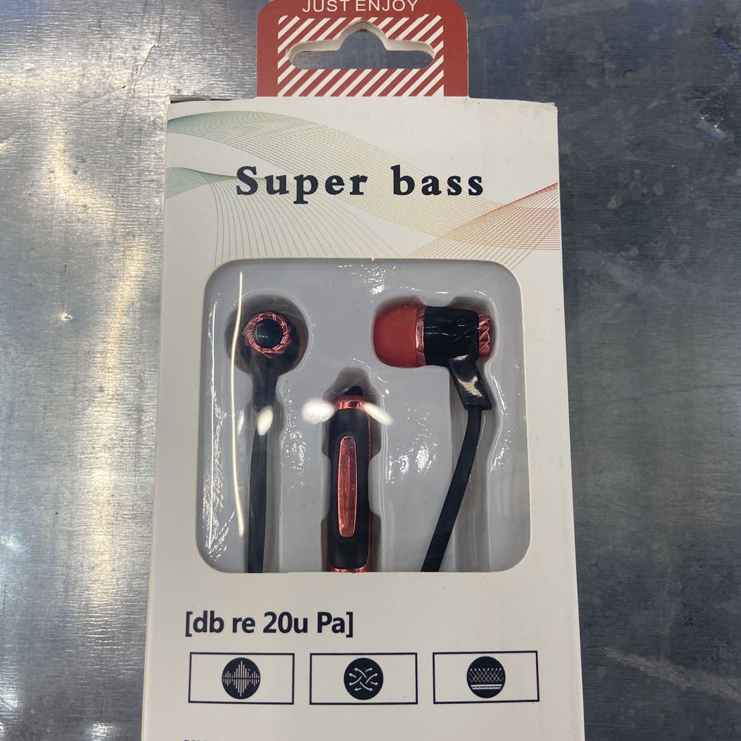 动感黑红酷炫耳机听歌有线运动简约手机笔记本台式电脑立体声耳麦细节图