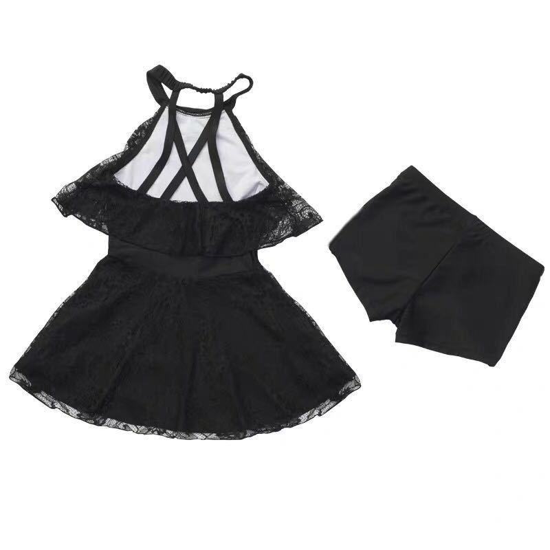 Bathing suit for children: Korean one-piece skirt bathing suit for cuhk Children princess Student Korean Bathing suit for Girls thumbnail