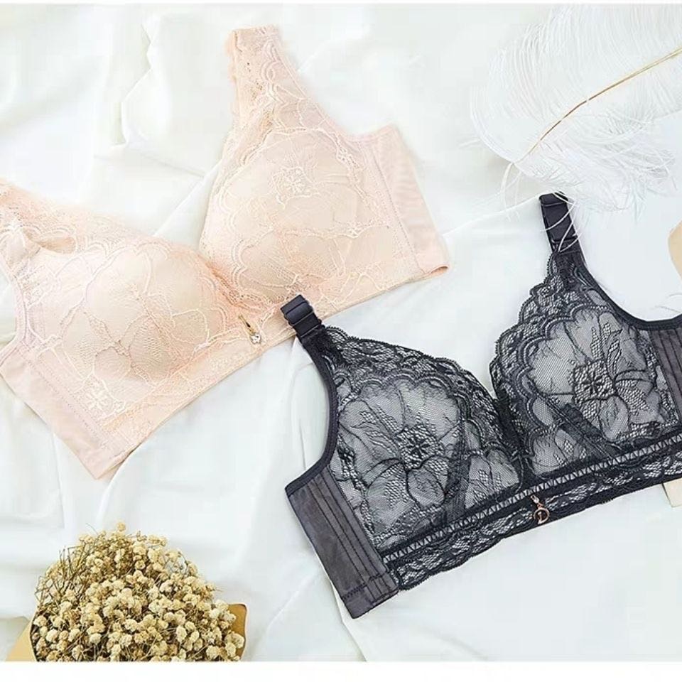 无钢圈聚拢内衣 薄款上托收副乳调整防下垂内衣细节图