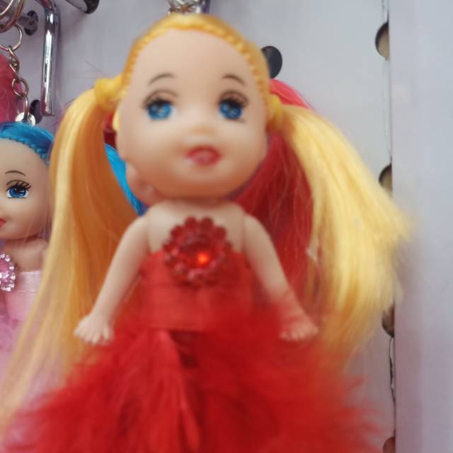 Confused Doll Keychain Cute Princess Girl Bag Hanging Ornaments For Children details Picture