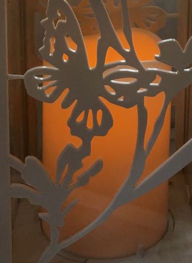 Factory direct sales of genuine plastic glass pointed butterfly candle lamps and hand-held lamps details Picture