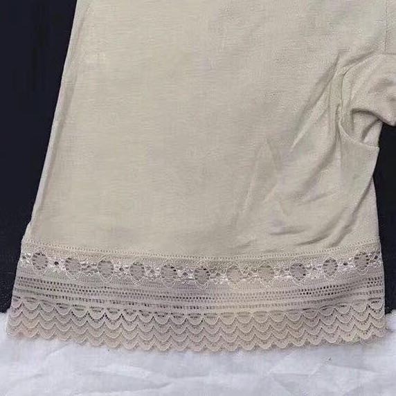 Comfortable Non-Slip Modal Safety Pants Lace Lace Lace Women's Mid-Waist Seamless Edge Boxers Leggings details Picture