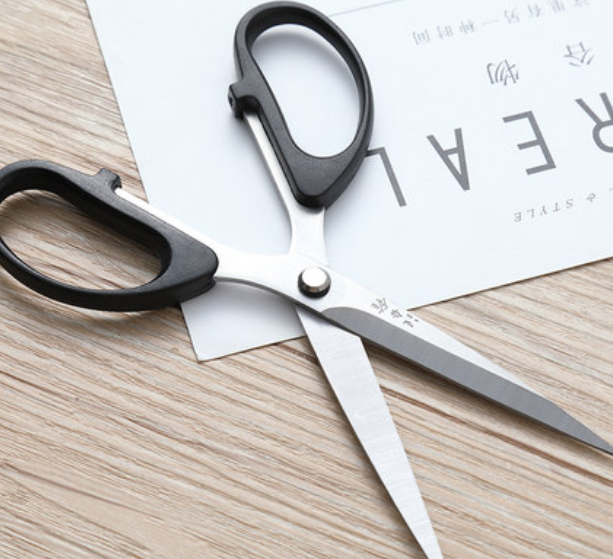 Household Scissors Stainless Steel Hand Small Paper Cutting Scissors Special Pointed Tailor Knife Cut Office Scissors Specification drawing