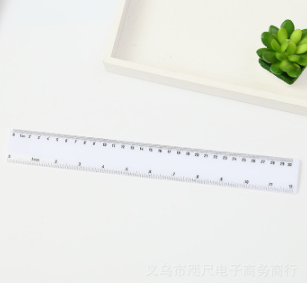 30cm塑料透明直尺考试直尺子测量学生文具刻度尺子产品图