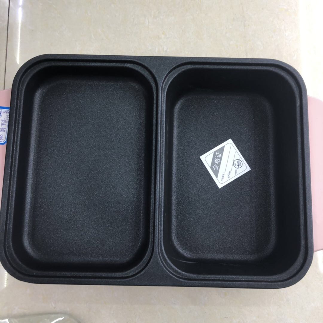 Multifunctional Square Student Electric Oven Household Barbecue Hot Pot Shabu Roasting And Frying In One Pot Specification drawing