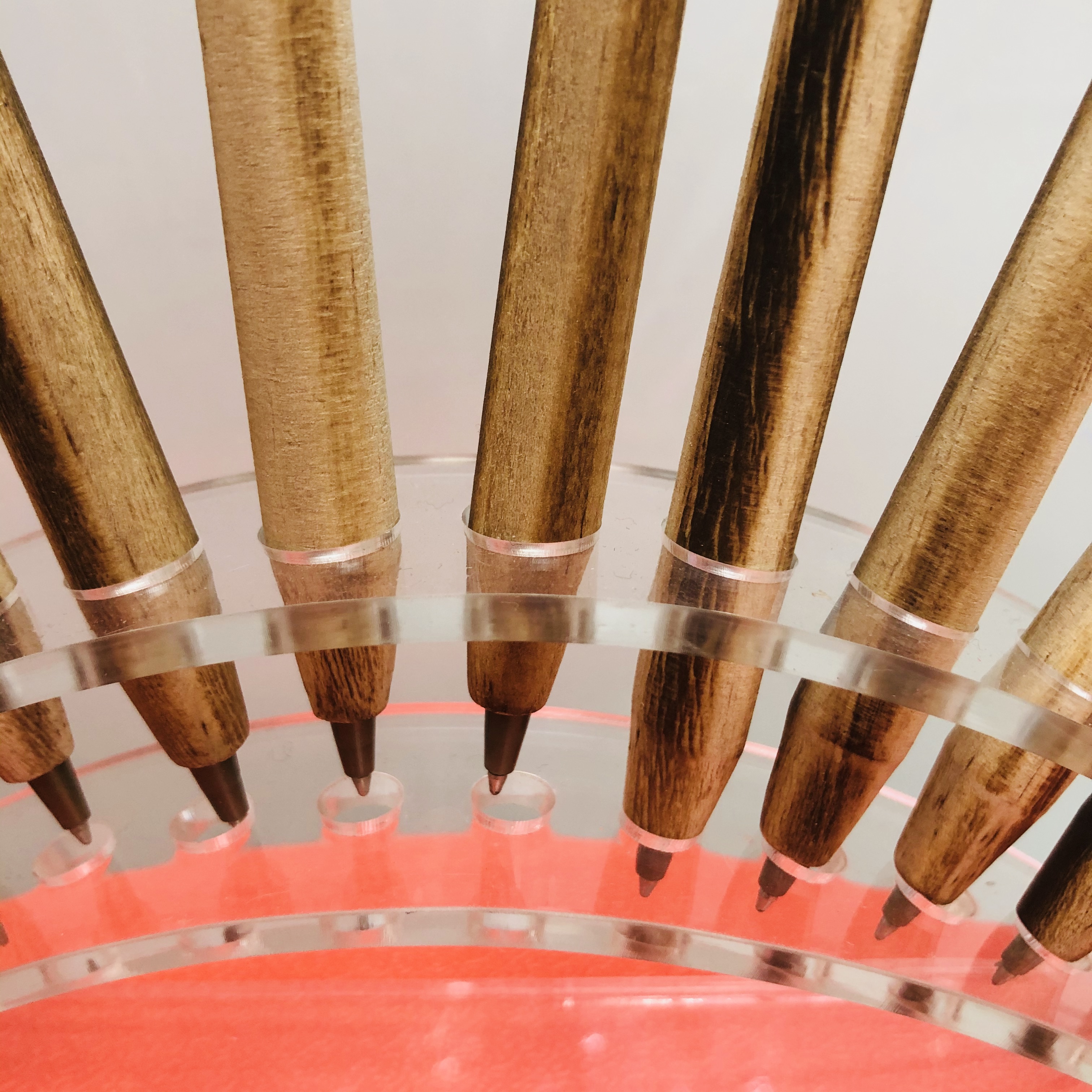 音乐符号木雕笔实木实木雕刻手工彩绘中性笔细节图