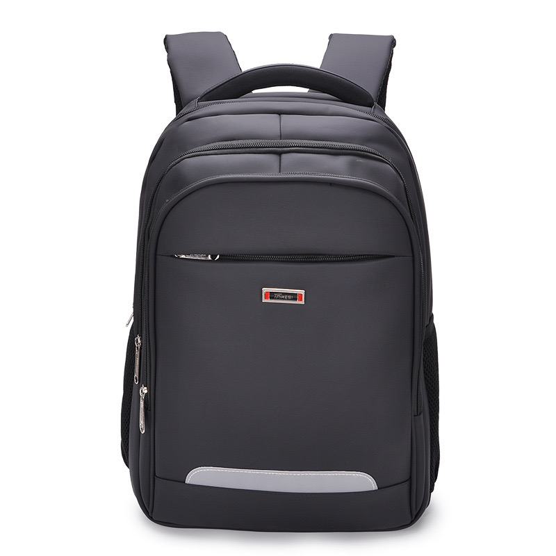 Business Computer Bag Waterproof Oxford Backpack Student Satchel Night Reflective Strip Travel Bag Laminated Zipper Bag