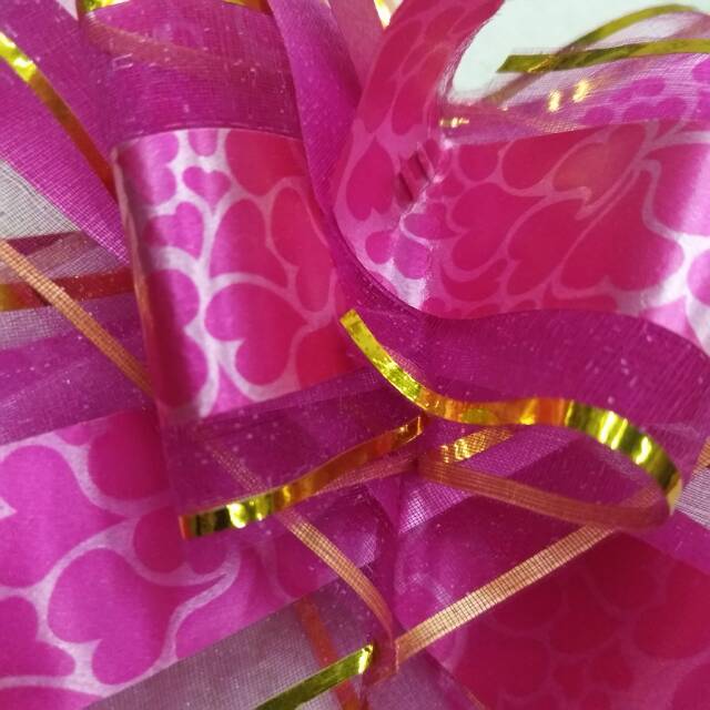 Qian According To The Ribbon Office Culture Atmosphere Decoration Supplies Rose Red Gold Thread Ribbon Wedding Car Wedding Pull Wedding Supplies Ribbon Ribbon Ribbon Decorative Flowers details Picture