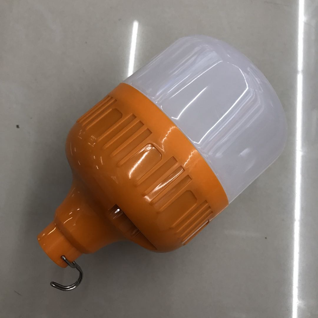 橙色应急灯led充电灯球泡灯节能灯户外照明灯详情图1