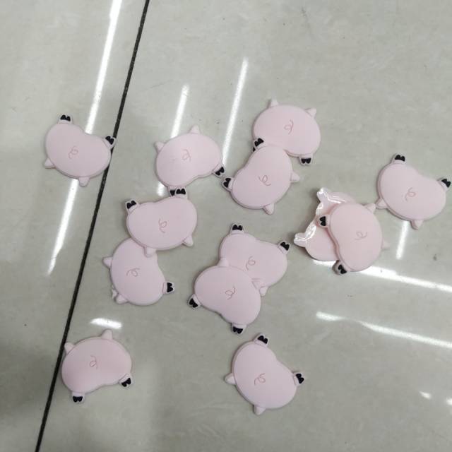 PVC soft rubber piggy bottom hairpin headwear accessory details Picture