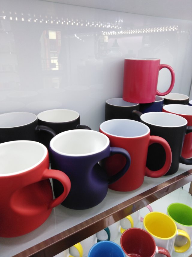 Heat transfer ceramic cups, heat transfer heart-shaped ceramic cups