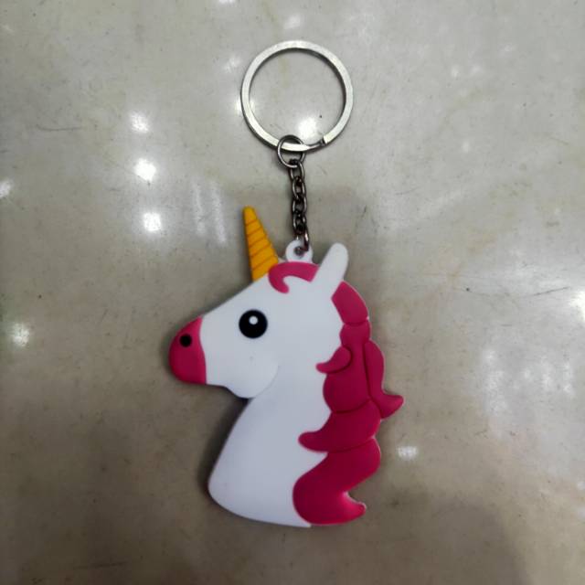 硅胶卡通独角兽儿童成人钥匙扣