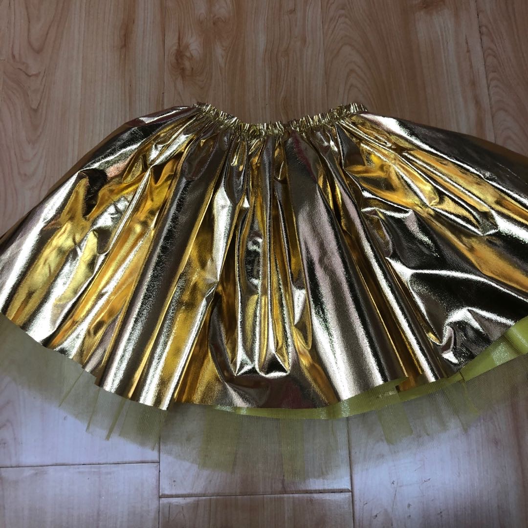 厂家直销儿童款万圣节裙子金色大方可爱甜美