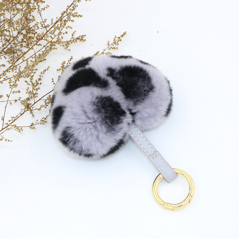 车钥匙挂件可爱毛绒狐狸毛球睡眠娃娃包包挂件钥匙配饰包包挂饰12图
