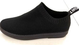 Cross-Border Flying Weaving Women's Shoes Breathable Mesh Sneakers Casual Shoes Lazy Slip-On Mother Shoes Soft Soled Elderly Single Shoes