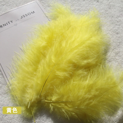 Feather trim used in various fashion applications