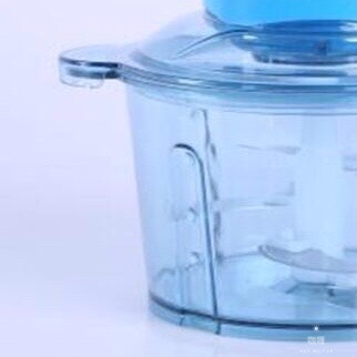 2L capacity household electric meat grinder, multi-functional small meat mincing and crushing machine, fully automatic garlic puree mixer Specification image