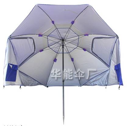厂家直销太阳伞户外牛津海滩沙滩伞外贸多功能遮阳帐篷钓鱼伞图