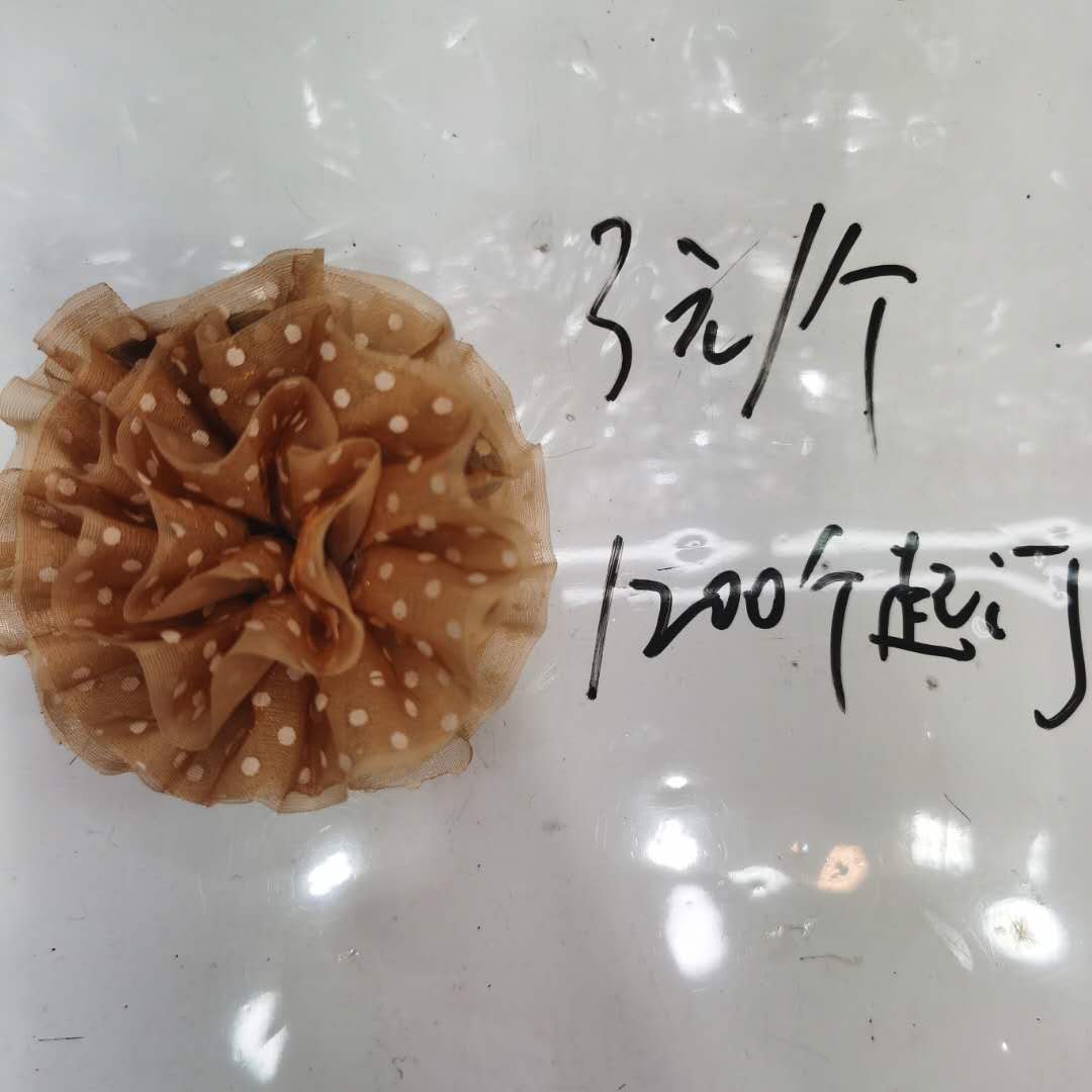 韩版时尚女士百搭热销新款布艺头饰点点发夹