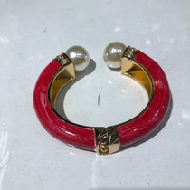 Pearl red diamond drop oil and American fashion bangle