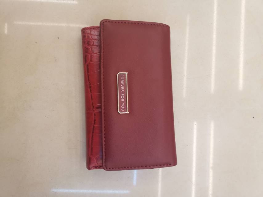 2020新款pu中长款钱包 时尚拼接多卡位三折包 多功能迷你小包包